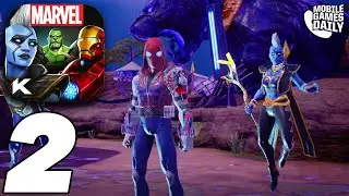 MARVEL REALM OF CHAMPIONS Gameplay Walkthrough Part 2 - Spiderman Arena Gameplay (iOS, Android)