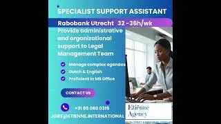 **VACANCY** Specialist Support Assistant &ndash; Legal Department @Rabobank