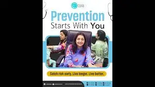 Prevention starts with you 💙Early checkups and timely screening can protect.