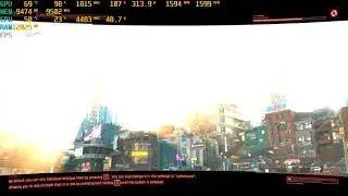Cyberpunk 2077 patch 1.5 Benchmark | 4K | RTX Ultra | DLSS Quality | 3080 FE | 12600K | DDR5 4800mhz