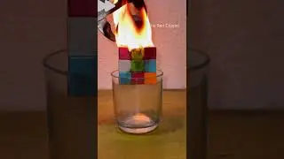 The Red Hot Copper Ball vs Colorful Cube Blocks: A Melting Showdown #CopperBall #ColorfulCubes