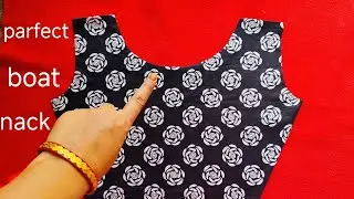 boat nack mai shoulder /teera kitna le .easy boat nack design cutting and stitching