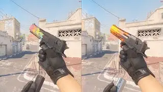 CS2 - Desert Eagle Blaze Crafts vs Original (Comparison)