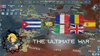 How to beat a coalition with the strongest naval fleet in conflict of nations WW3 - Cuba VS Europe