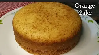 Eggless Orange Cake | Tea Time Orange  Cake Without Oven, Essence, Butter, Condensed Milk |