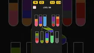 water sort level 126 | colour puzzle gameplay walkthrough solution