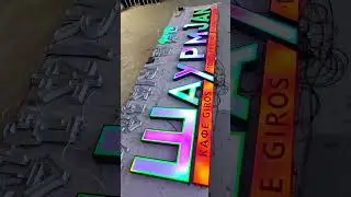 New era ceiling-level illusion luminous characters.#sign #signage #design #signagedesign #ledlight