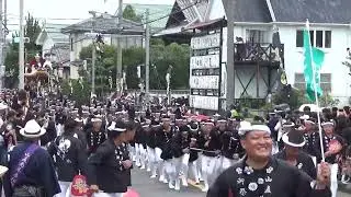 R7.10.12 山直南だんじり祭り 積川神社宮入(五社参り) 2025/10/12(日)