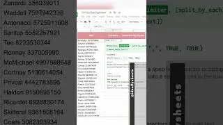 How to separate cell data in Google Sheets! (the Split Formula) #spreadsheets