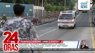 Ambulance used as shuttle service busted on busway | 24 Oras