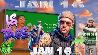GTA Online LS Tags Location Today January 16 | I Found ALL 5 LS Tags in GTA Online Today!