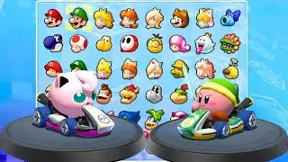 The Cutest Yet Fiercest Battle! Jigglypuff vs Sword Kirby in Mario Kart 8 Deluxe! 🎮🏎️