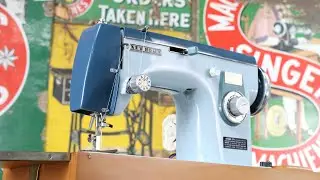 Demonstrating a New Home Janome Heavy Duty Sewing Machine