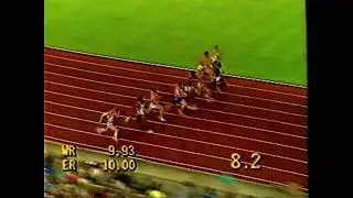 Men's 100m Final European Championships - Stuttgart 1986