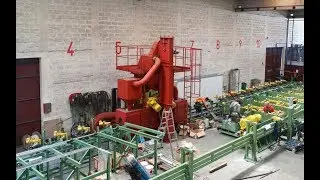 SIAPRO Line for pipes, tubes, metal shot blasting,  Дробемет, Дробеметная установка, Strahlanlagen