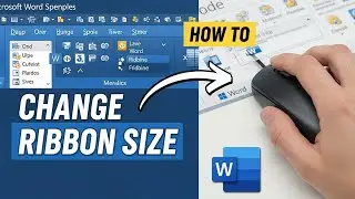 How to change ribbon size in word || BACK-SPACE