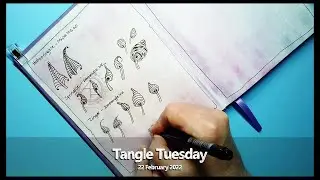 Tangle Tuesday #Hatooringle #Springkle #Zinger #Zentangle