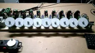 CNC EMC2 9 AXIS LinuxCNC 2.7.11 9AXIS INTERPOLATED OK RUN Debian + jog pendant 6axis N&deg;3 LPT+2 DB25