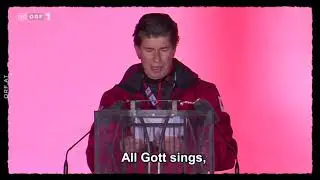 Oberstdorfs Bürgermeister hält englische Rede mit Untertiteln - Willkommen Österreich
