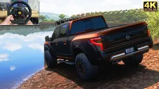 Nissan Titan & Land Rover Defender | OFFROAD CONVOY | Forza Horizon 5 | Thrustmaster T300RS gameplay