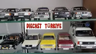 Diecast T&uuml;rkiye 1/18 &Ouml;l&ccedil;ek Model Araba Koleksiyonu