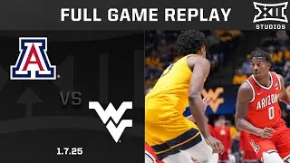 Arizona vs. West Virginia (1.7.25) Full Game Replay | 2024-25 Big 12 Men's Basketball
