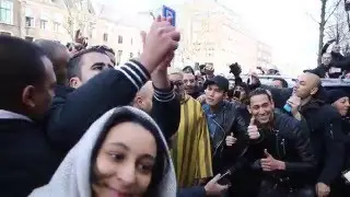 Chaotische taferelen bij vertrek Mohammed VI in Amsterdam  الملك محمد السادس في أمستردام