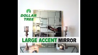 DIY Dollar Tree Geo Accent Mirror- $26   Home Decor