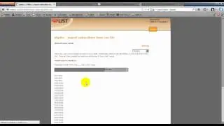 Импорт пользователей в PHPList