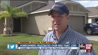 Homes in residential community have noticably bad paint job