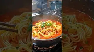Quick Anime Recipe: Mouth-Watering Pasta with Beef Tomato Sauce! #AnimeShorts #PastaRecipe