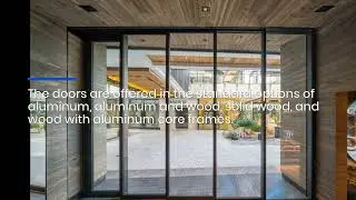Add Sophistication To Your LA Property With These Bespoke Wood & Aluminum Frame Lift & Slide Doors