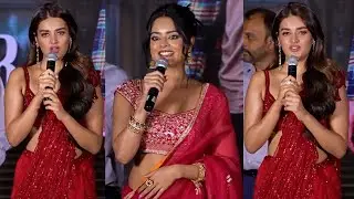 Actress Nidhhi Agerwal & Actress Riddhi Kumar Speech @ The Raja Saab Pre Release Press Meet
