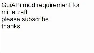 GuiAPi mod requirement minecraft 1.2.4