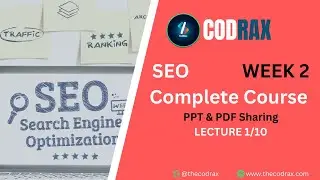 How to do sharing of PPT & PDF for backlinks in SEO | Week 2 Lecture 2/10 by Cubicus Sol | Codrax