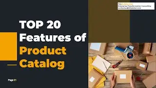 40- TOP 20 Features of Product Catalog
