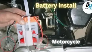 Motorcycle Battery Installation | Replace Bike Battery at Home@homeappliance.repair 