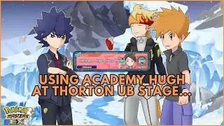 Using Academy Hugh & Pignite at ❄ Ultimate Battle Thorton's Freezing Frost ❄ - Pok&eacute;mon Masters EX