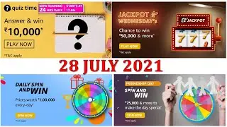 Amazon Quiz Answers Today | 28 July 2021