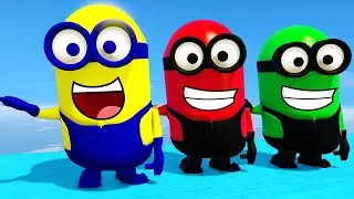 Minions vs Gravity - GTA 5 Ragdoll Fails 💛 #FunnyRagdoll 000