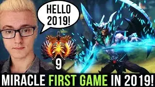Miracle- First Game of 2019 after XMAS-Break - Favourite Hero Terrorblade Rampage like M-God - Dota2