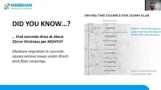 Deep Damp Concrete - The Challenge of Concrete Moisture Issues | MARKHAM Webinar