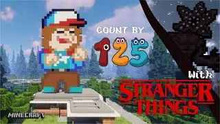 Count by 125 with Stranger Things (S1-S2) #Minecraft #Counting  #strangerthings    #roblox