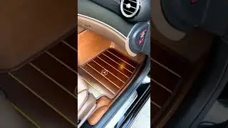 High-end luxury wood grain leather car floor mats, customized for hundreds of car models #carmats