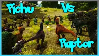 PICHU VS RAPTOR - Cryomon ARK Battle Arena