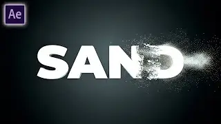 How to Create Sand Text Animation in Minutes | After Effects Tutorial