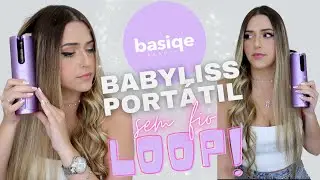 TESTANDO MODELADOR de CACHOS *AUTOMÁTICO* e SEM FIO 🤩💜 Basiqe Loop