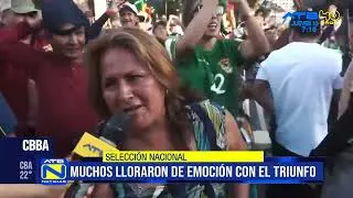 Emoción y nervios en el triunfo de Bolivia