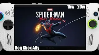Spider Man Miles Morales | Rog Xbox Ally | Performance Test | Settings!