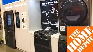 HOME DEPOT KITCHEN APPLIANCES REFRIGERATORS WASHERS DRYERS SHOP WITH ME SHOPPING STORE WALK THROUGH